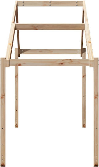 Беседка Легло Кафяв 203x95.5x142см