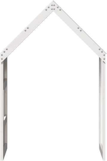 Bettgestell Bett Weiß 99x60x139.5cm
