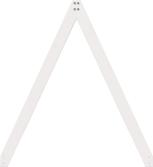 Κιόσκι Κρεβατιού Λευκό 209x95.5x88cm