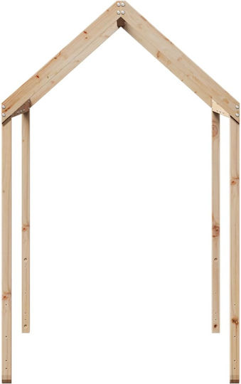 Bettgestell Bett Braun 207x80.5x151.5cm