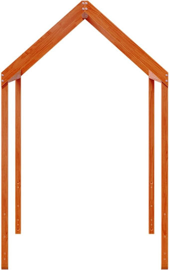 Κιόσκι Κρεβατιού Καφέ 207x95.5x159cm