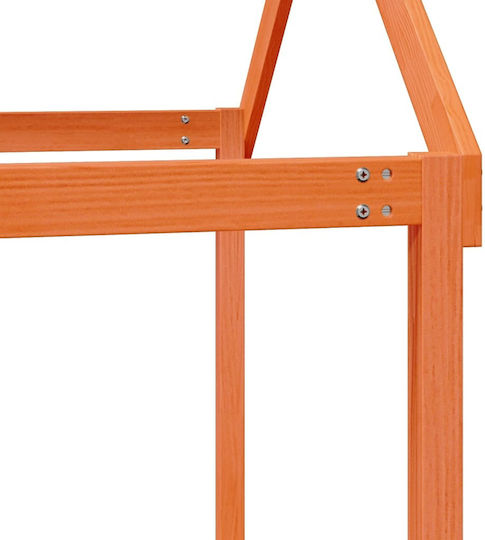 Κιόσκι Κρεβατιού Καφέ 217x85.5x154cm