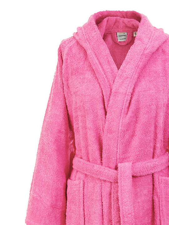 Dimcol 3010 Bathrobe with Hood Pink 420gr/m²