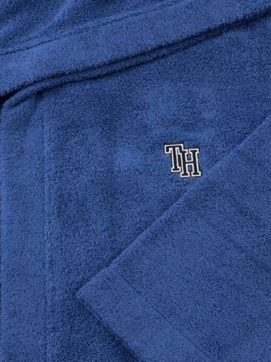 Tommy Hilfiger Initial Μπουρνούζι με Κουκούλα Twilight 400gr/m²