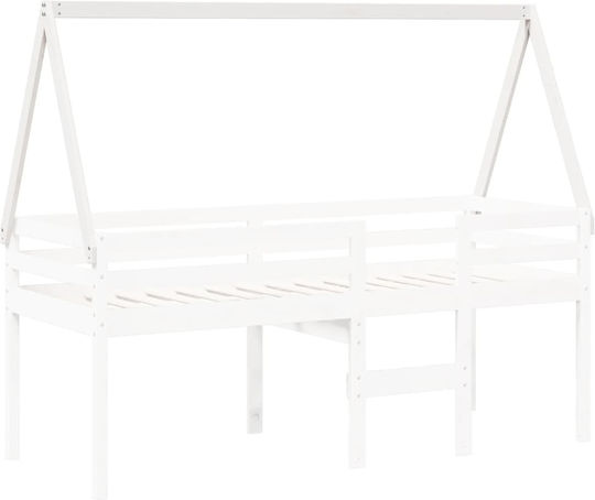Bettgestell Bett Weiß 199x95.5x88cm