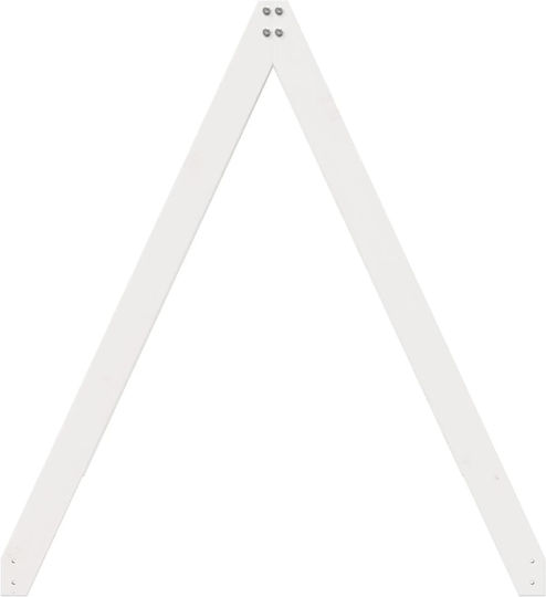 Bettgestell Bett Weiß 199x95.5x88cm