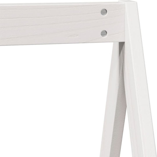 Bettgestell Bett Weiß 199x95.5x88cm