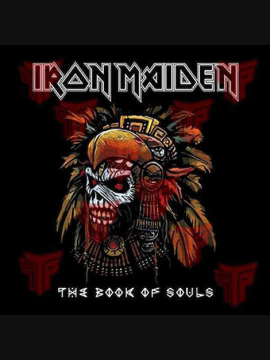 Ανδρικό Μπλουζάκι T-shirt Βαμβακερό Takeposition Iron Maiden Book Souls Μαύρο 320-7504b-02