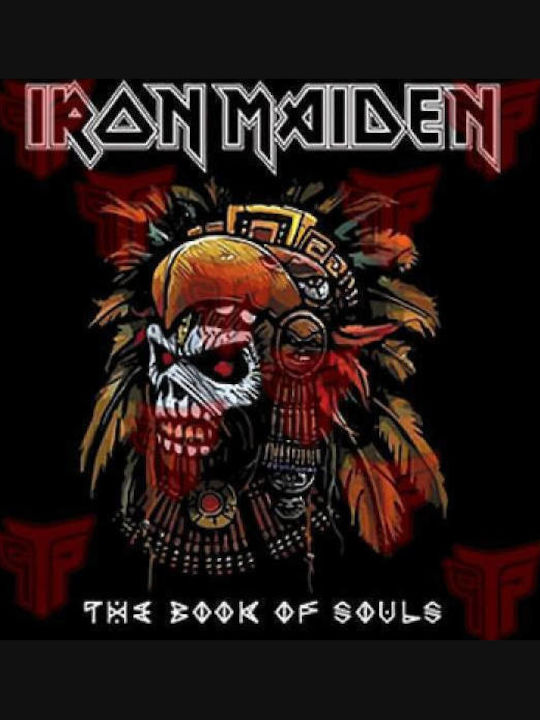 Men's Cotton T-shirt Takeposition Iron Maiden Book Souls Black 320-7504b-02 Men's Cotton T-shirt Takeposition Iron Maiden Book Souls Black 320-7504b-02