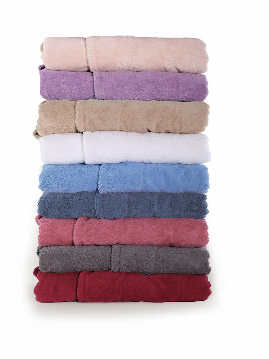 Nef-Nef Homeware Status Bathrobe with Collar Bordeaux 450gr/m² 010676