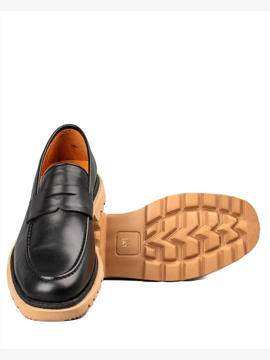 Men's Leather Loafers Black
