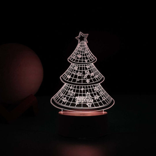 cu lumină LED Decorațiune de Crăciun Plastic Braduleț 21cm. Electrică