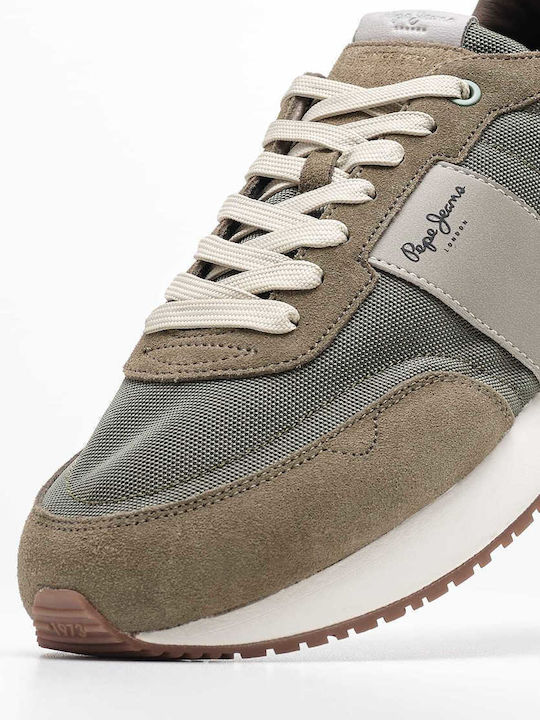 Pepe Jeans Casual Ανδρικά Sneakers Χακί