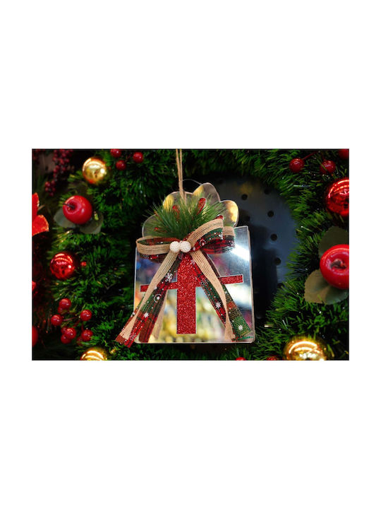 Ornament suspendat Cadou Alb 15x14buc