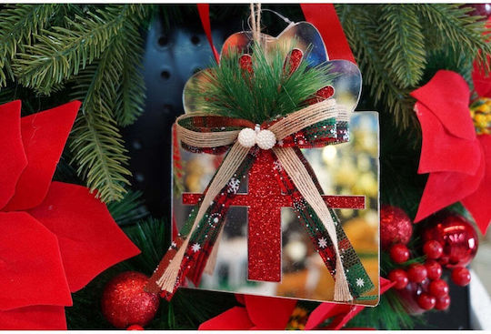 Hängendes Ornament Geschenk Weiß 15x14cm