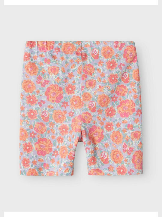 Name It Kids Short Cycling Legging Floral Lilac