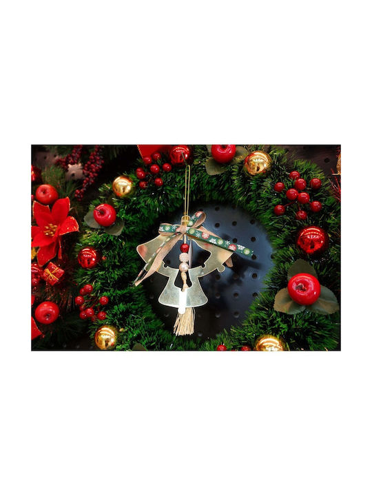 Hanging Bell Ornament Gold 26x14cm