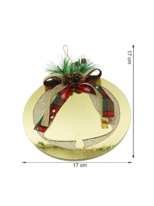 Ornament suspendat cu pantaloni evazati Aurie 17x17buc