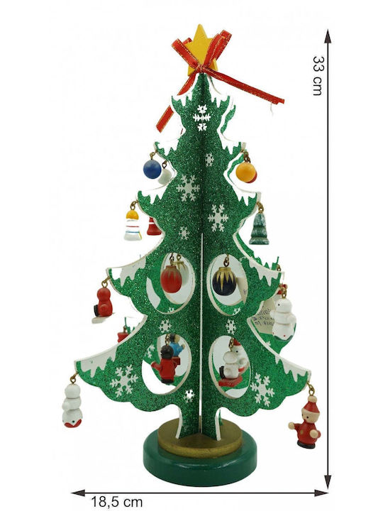Weihnachtsdekoration Baum 33cm Grün