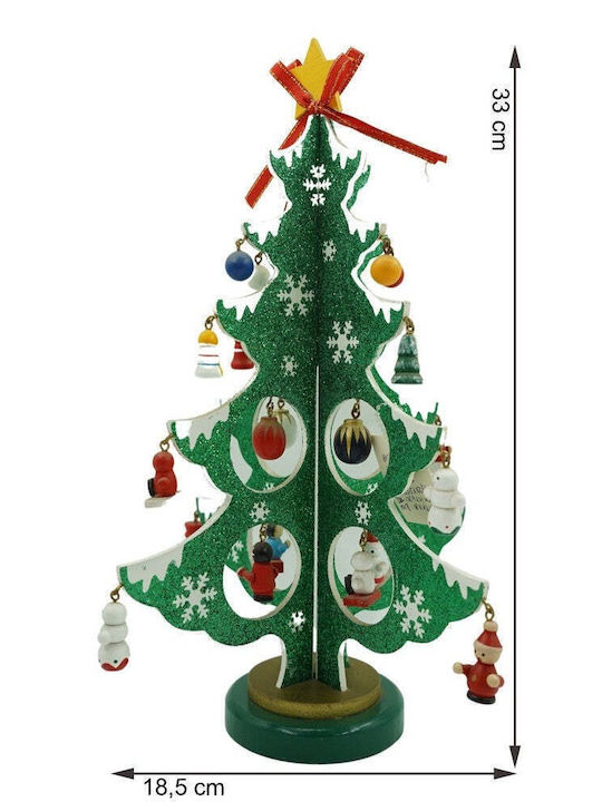 Weihnachtsdekoration Baum 33cm Grün