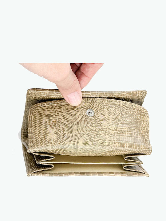 Small Fabric Women's Wallet Coins Beige
