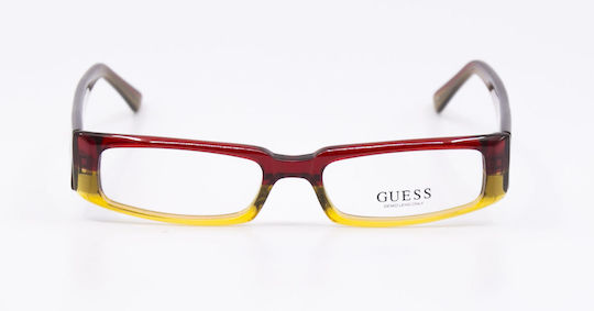 Guess Дамски Ацетатен Рамка За Очилa Жълта GU1210 RD