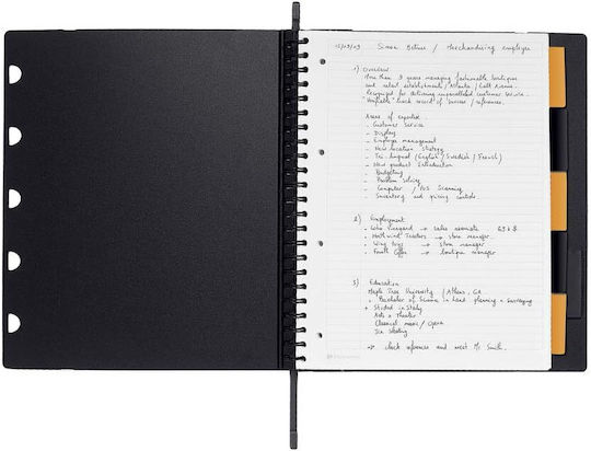 Rhodia Notebook 80 Sheets A4 with Blank Pages Black