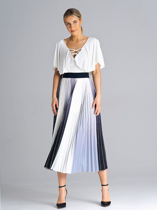 Figl Pleated Midi Skirt