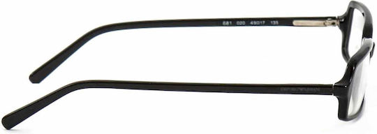 Emporio Armani Brillenrahmen Schwarz EA681 020