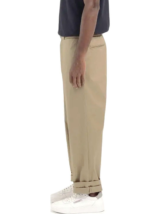 Trousers Chino Elastic in Regular Fit Beige