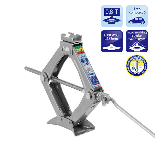 Alca Electric Crick cu foarfeca cu Capacitate de Ridicare până la 32cm și Încărcătură de Greutate până la 1.9 Tone