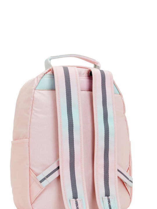 Kipling Seoul School Bag Backpack Junior High-High School in Pink color 14lt