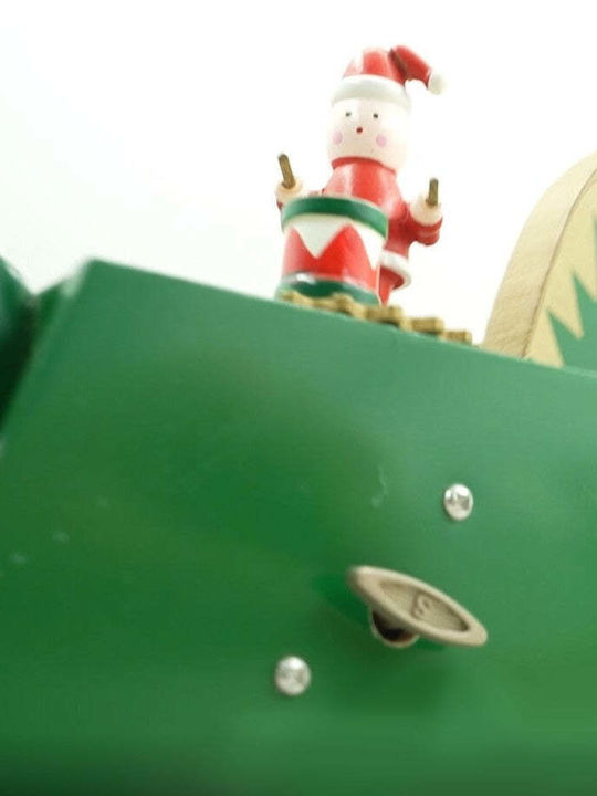 Christmas Wooden Figure Box Green Height 25cm