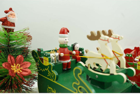 Weihnachtliche Holz Figur Höhe 18.5cm