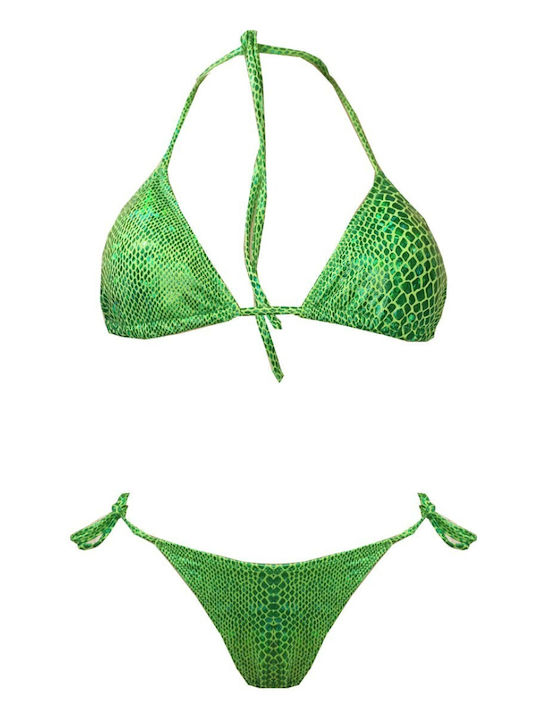 Set Bikini 3 Τεμαχίων Πράσινο