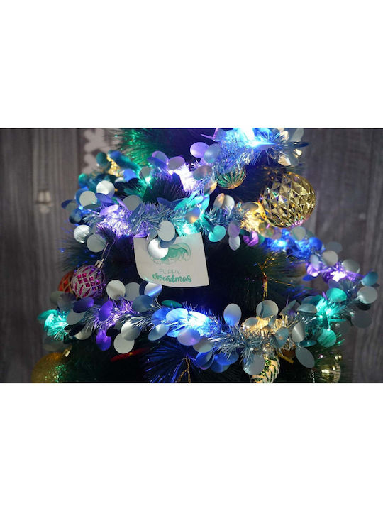 Crăciun Ghirlande Iluminată Plastică Albastru 200x5cm 1buc