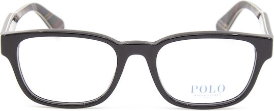 Ralph Lauren Plastic Eyeglass Frame Black PH 2214 5001
