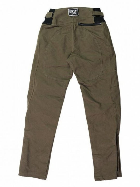 Unit Garage Men's 4 Season Cotton Motorcycle Pants Green