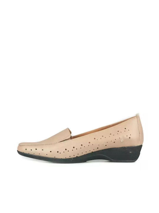 To Be Yourself Women's Loafers in Beige Color