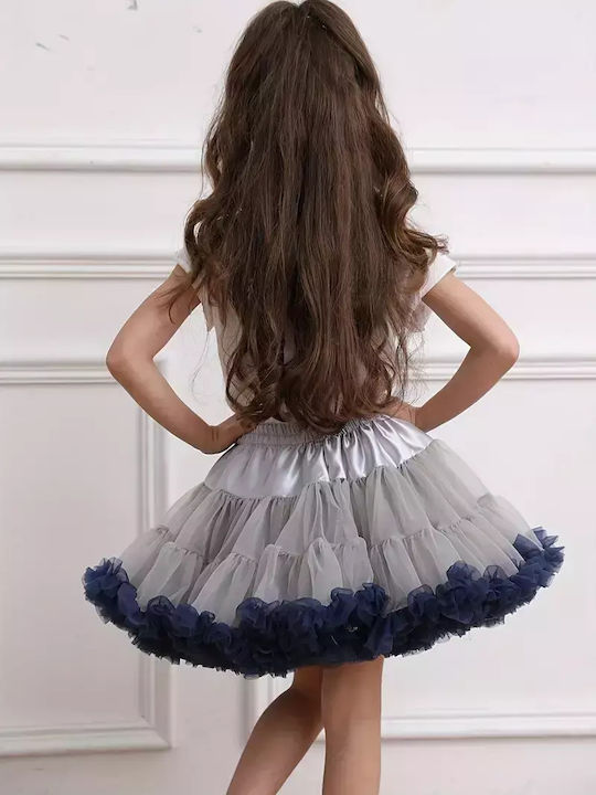 Kinder Tutu Rock aus Tüll Gray