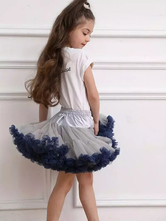 Kinder Tutu Rock aus Tüll Gray