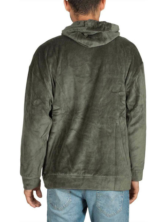 Minimum Men's Sweatshirt with Hood and Pockets Green