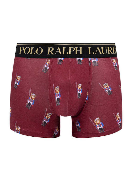 Ralph Lauren Boxeri pentru bărbați Charcoal/ Holiday Red 2Pachet