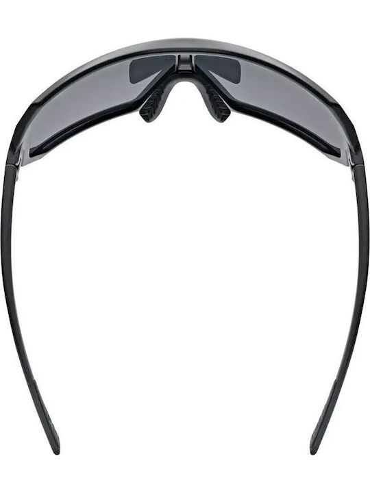 Uvex Sportstyle Unisex Sunglasses with Black Plastic Frame and Silver Mirror Lens S5330582016