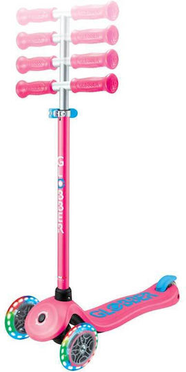 Globber Детски Тротинетки Primo Plus с Три Колела с LED Осветление Фуксия