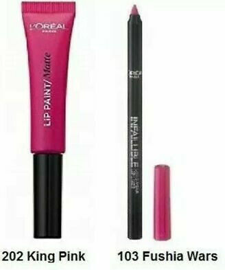 L'Oreal Paris Σετ Μακιγιάζ για τα Χείλη 202 King Pink 2τμχ