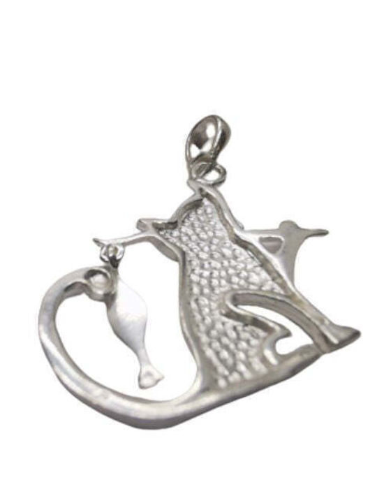 925 Silver Cat Fish Pendant