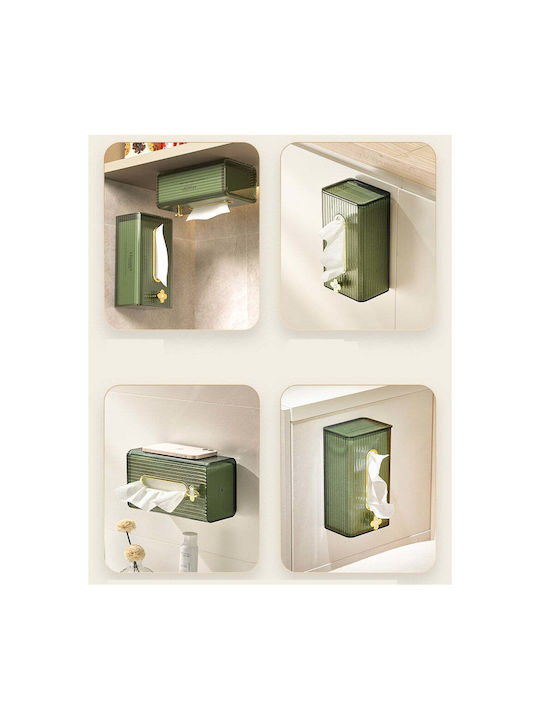 Χαρτοπετσετοθήκη Πλαστική Πράσινη 21.3x8.7x12cm