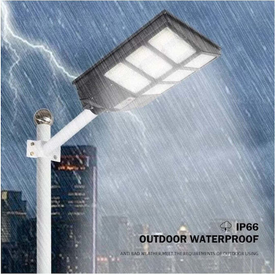 Ηλιακό Φωτιστικό Δρόμου 300W Ψυχρό Λευκό 6500K με Αισθητήρα Κίνησης και Τηλεχειριστήριο IP65 44.6x34.8x7.2εκ.