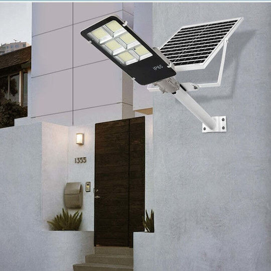 Lampă Solară Stradală 12W 7200lm Alb Rece 6500K cu Senzor de Mișcare și Telecomandă IP65 38.6cmx13.3cmx6.5cmcm